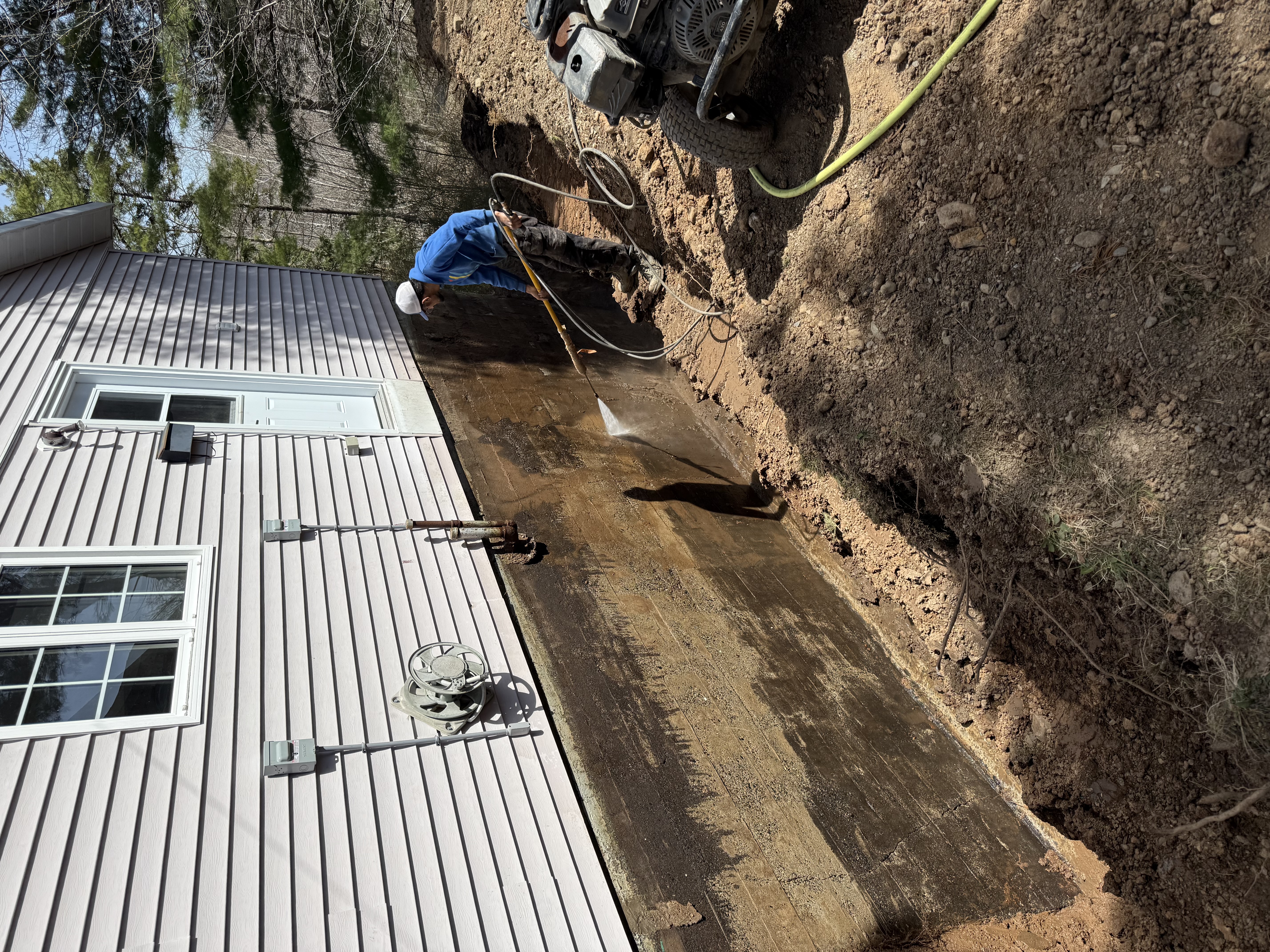Foundation cleaning and preparation